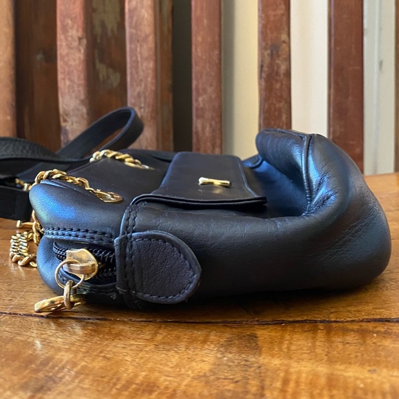 Paloma Picasso Vintage Crossbody Bag Black Leather - Picture 8 of 12